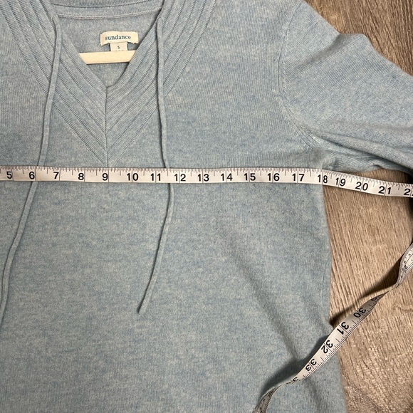 Sundance 100% Cashmere Beautiful Blue Sweater- Small - Picture 4 of 8